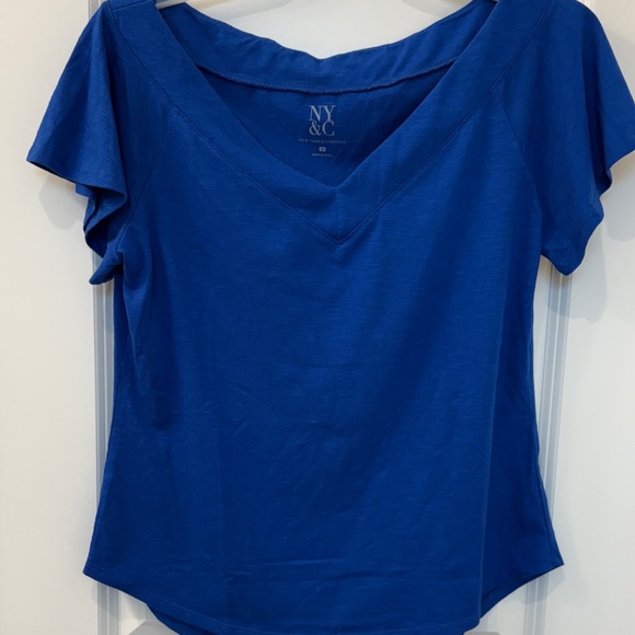 New York & Company Tops - New York & Company Royal Blue Short Sleeve Top